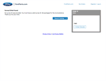 Tablet Screenshot of fordparts-survey.com
